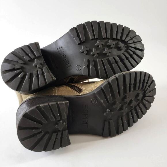 Vintage 90s Grunge Combat Chunky Platform Boots - 7 - Picture 4 of 12